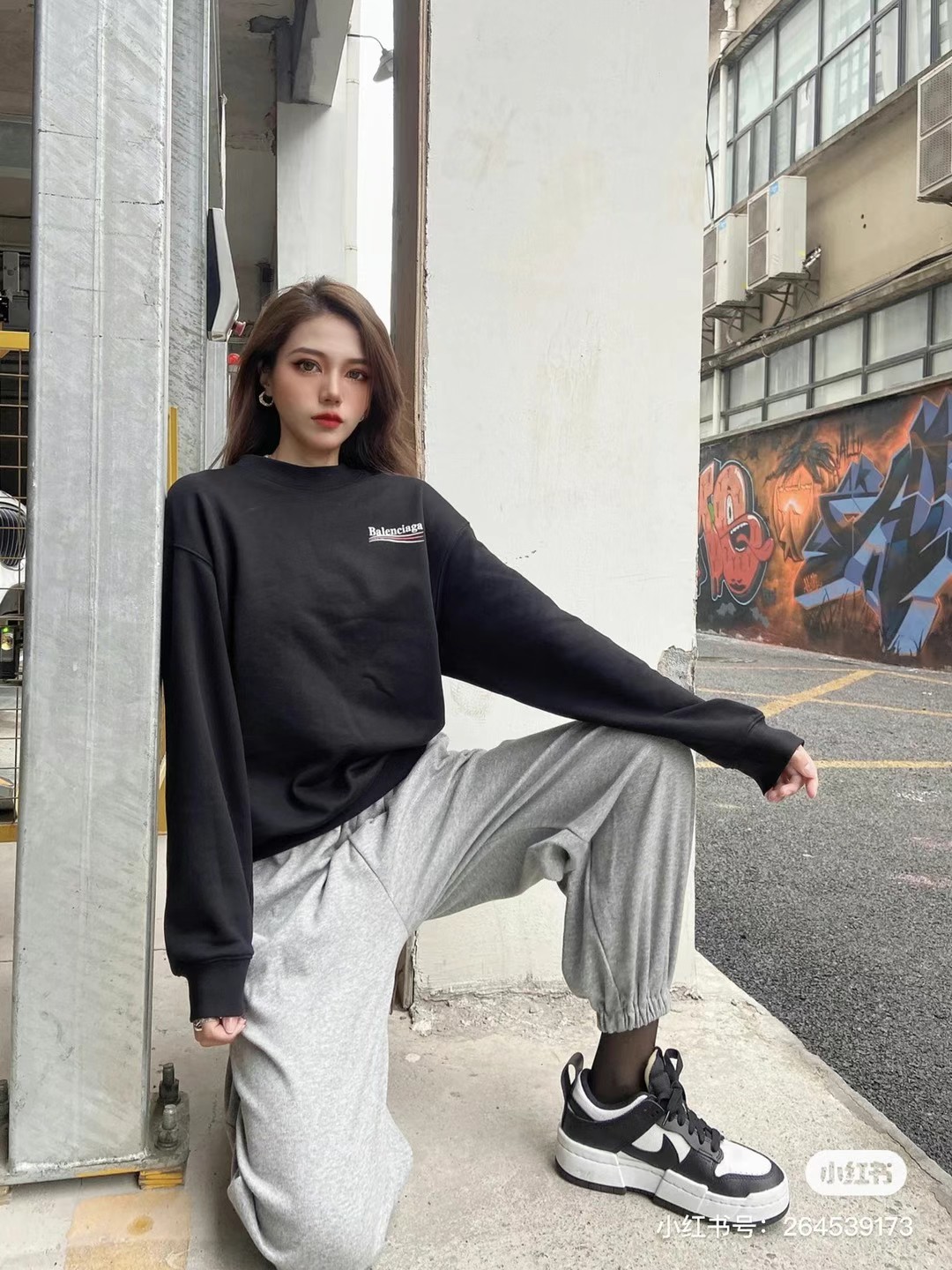 Balenciaga crewneck fleece sweatshirt unisex size S63440394138499112