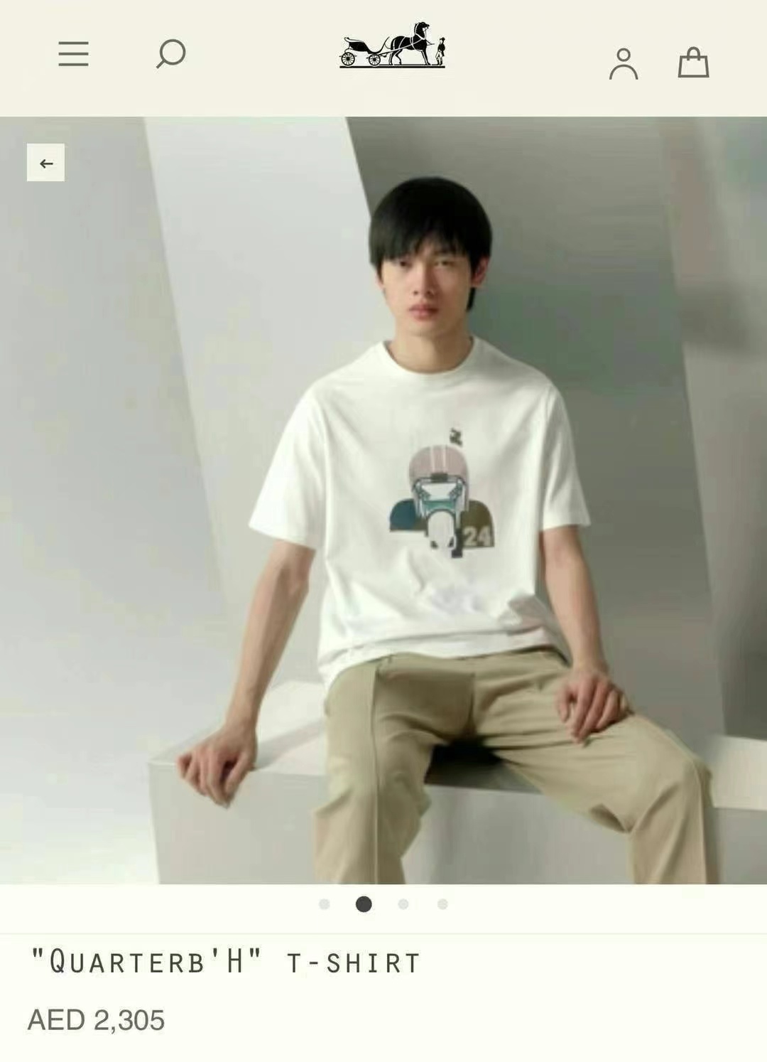Hermès Men's T-Shirt L Size63440317788419111