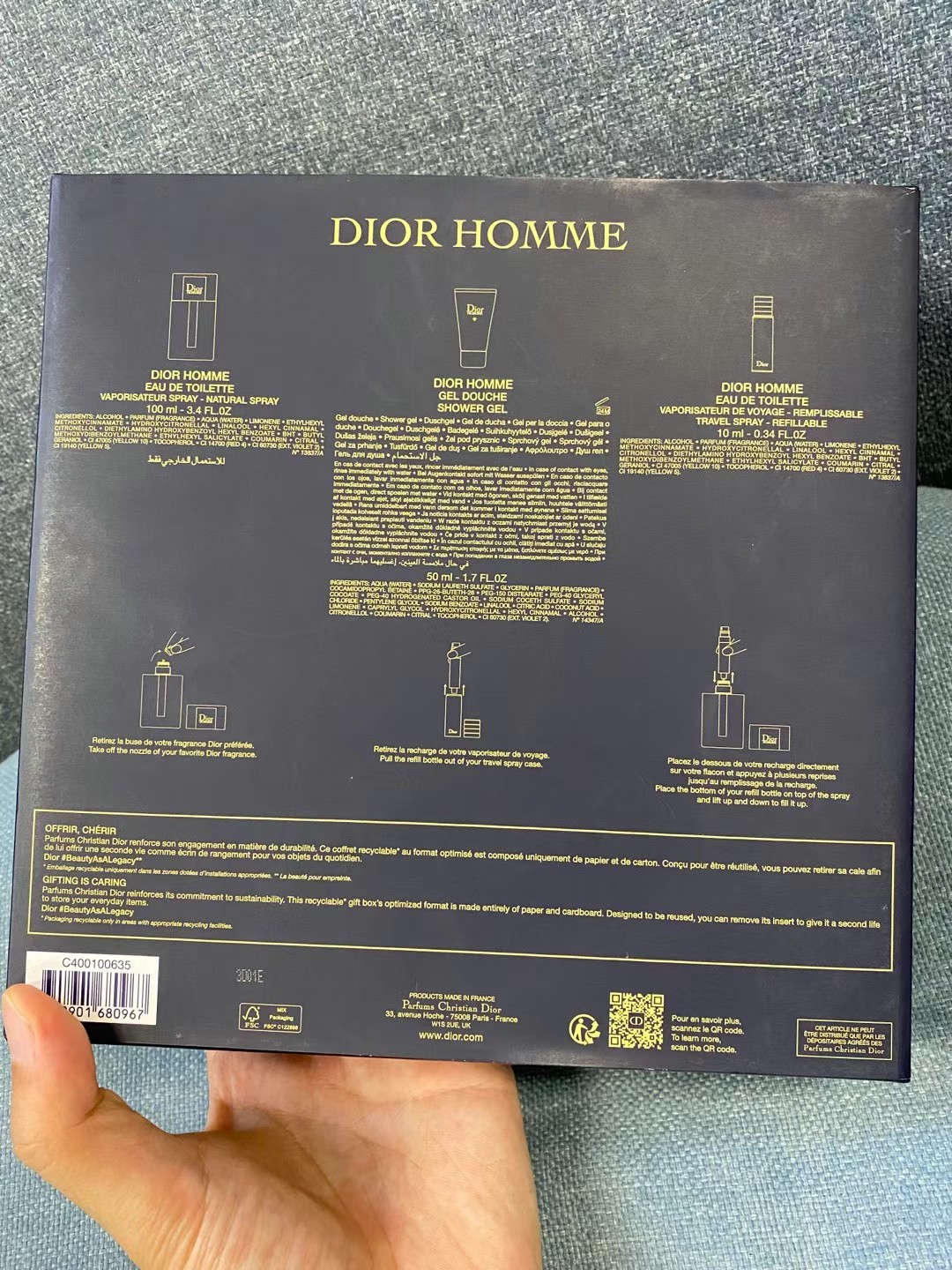 Dior Men's Perfume Gift Set63440315393411111