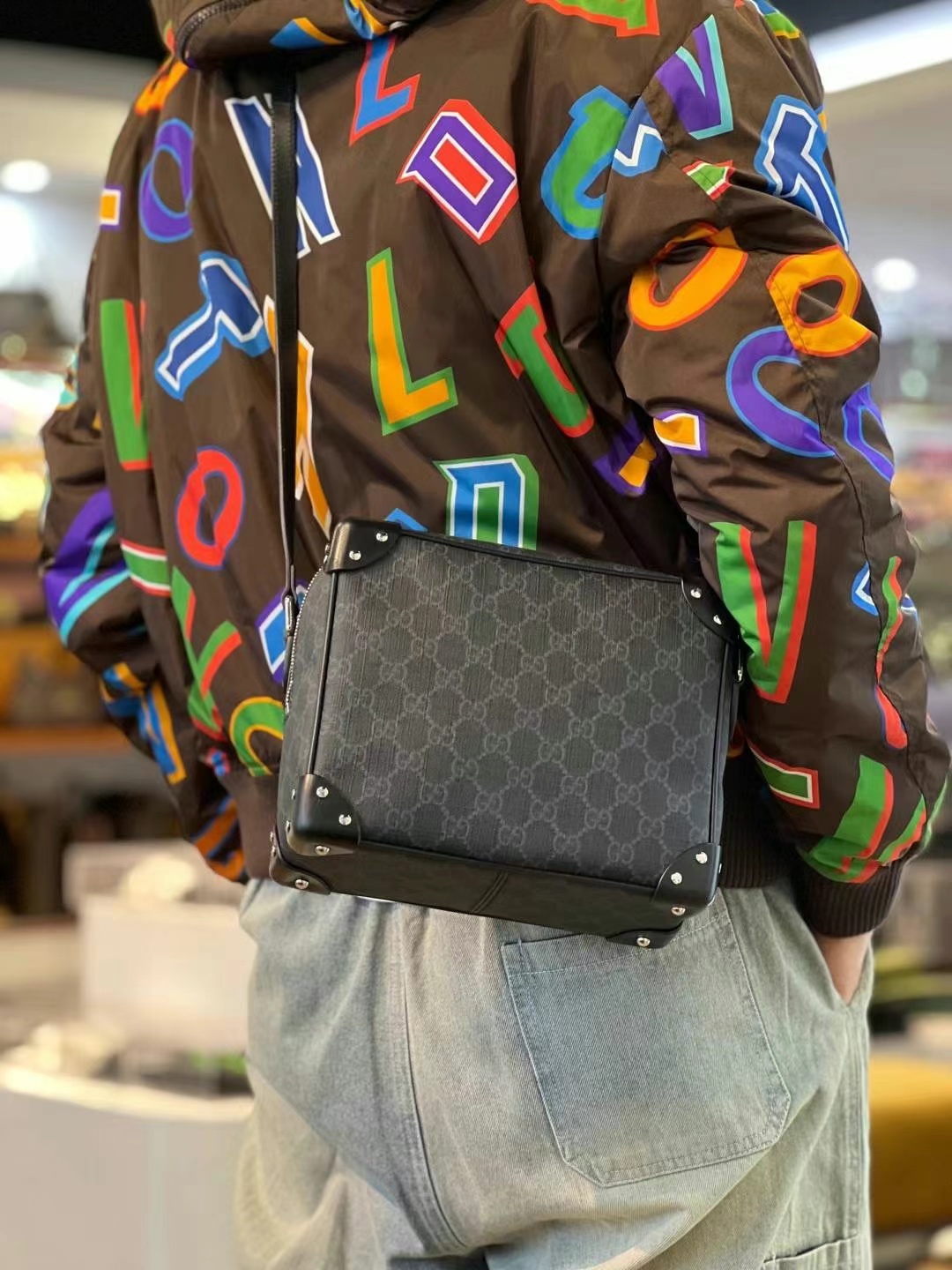 Gucci 盒子斜挎包 内购剪标款63440312654339111