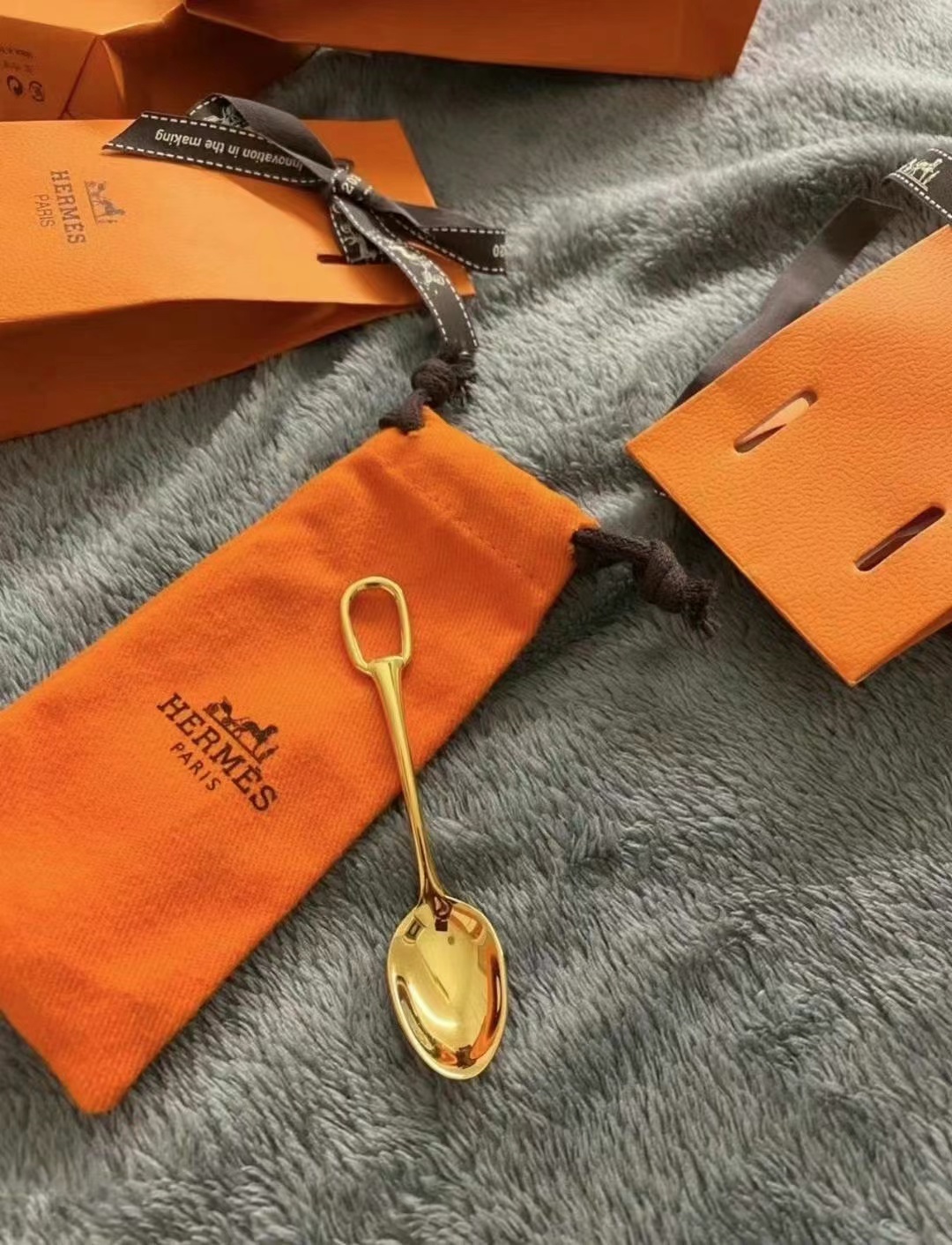 Hermes Small Golden Spoon 13.5cm63440274258817112