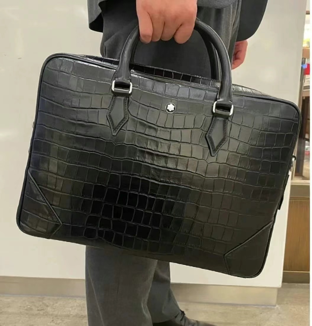 Montblanc briefcase with shoulder strap63440260248323111