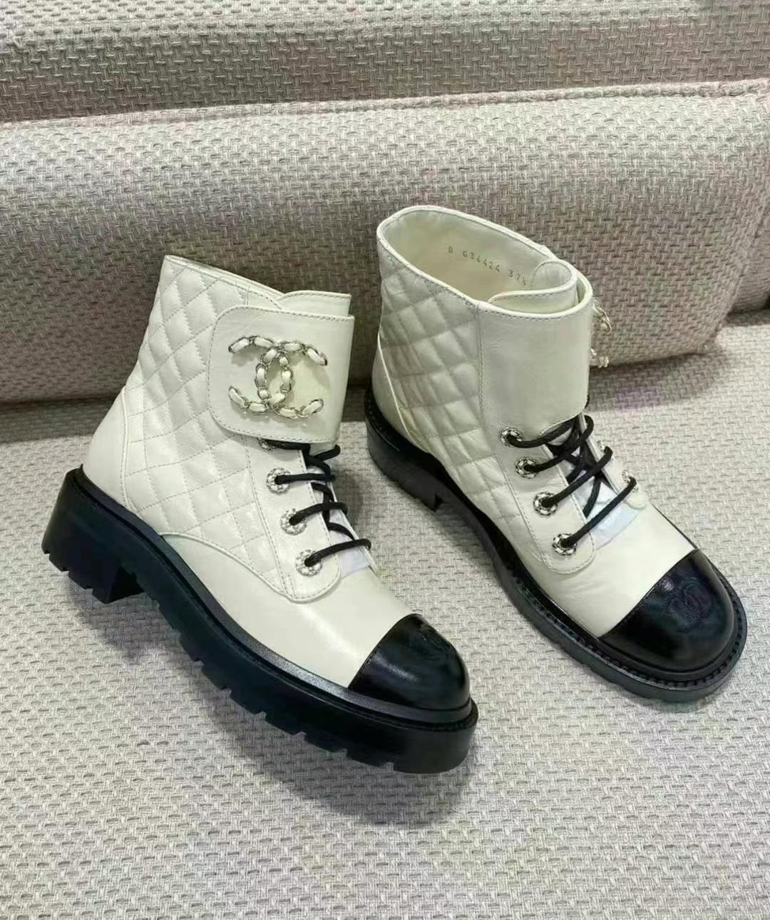 Chanel Women's Martin Boots Size 3663440197536259111