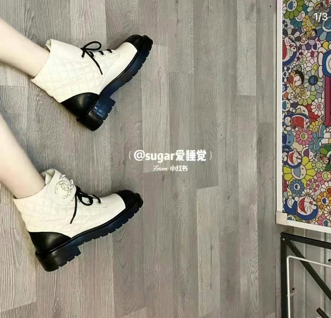 Chanel Women's Martin Boots Size 3663440197536259113