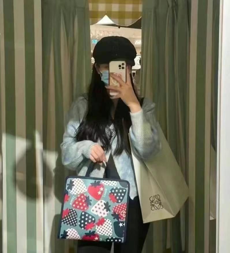 Gucci 草莓🍓托特包 有肩带63440173050754112
