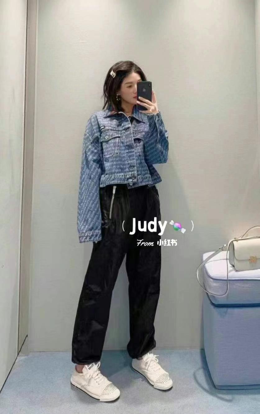 MiuMiu denim jacket with full logo, size 3863440172089601113