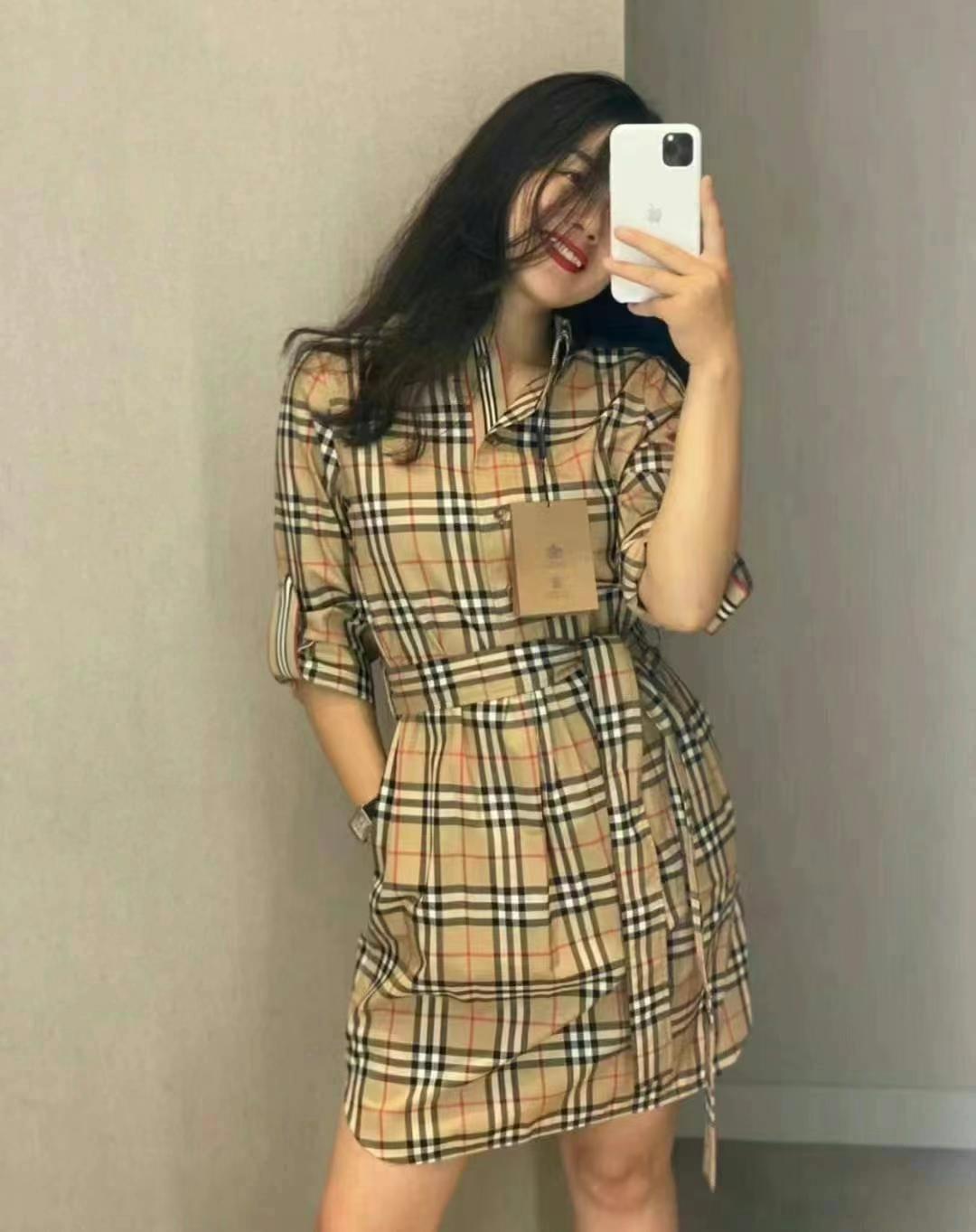 Burberry Classic Check Shirt Dress UK863440169697793111