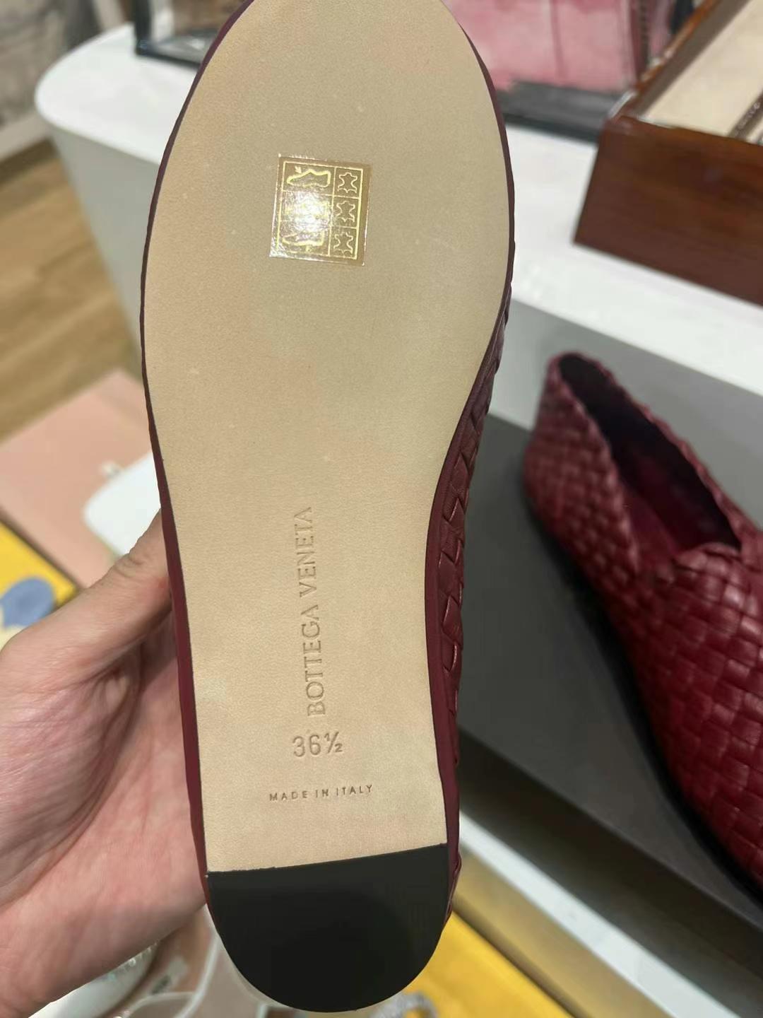 BV woven flat shoes, size 36.5, runs large, high official price63440063194370111