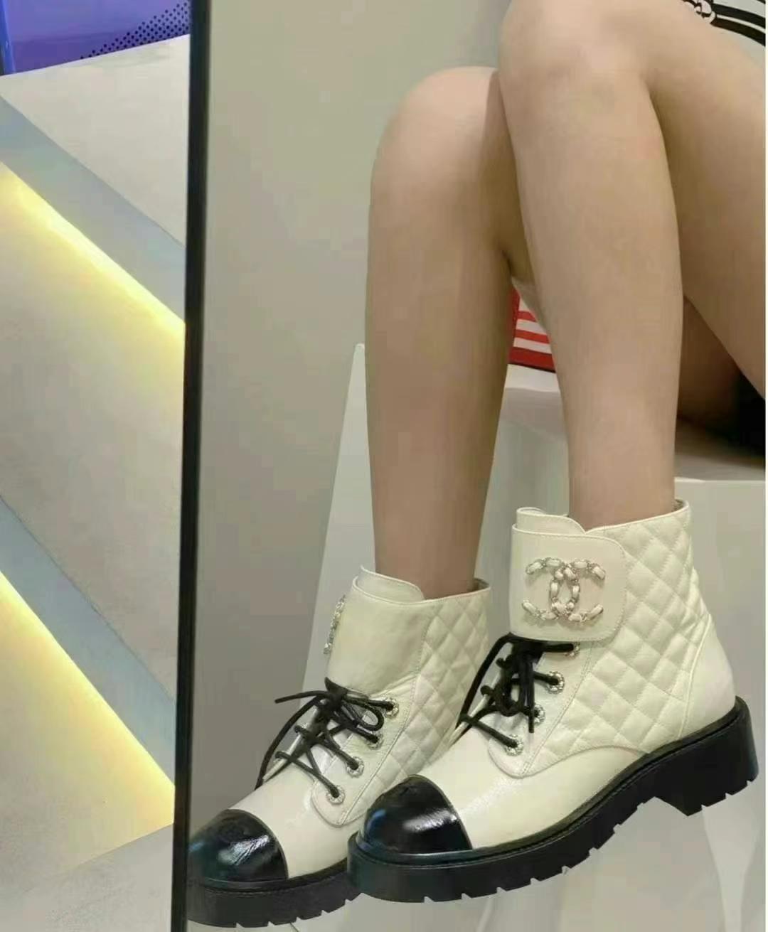 Chanel women's Martin boots, size 3663440053476099111