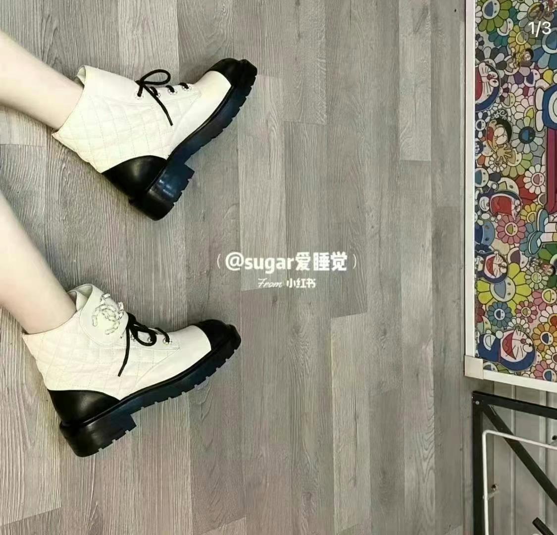 Chanel women's Martin boots, size 3663440053476099112