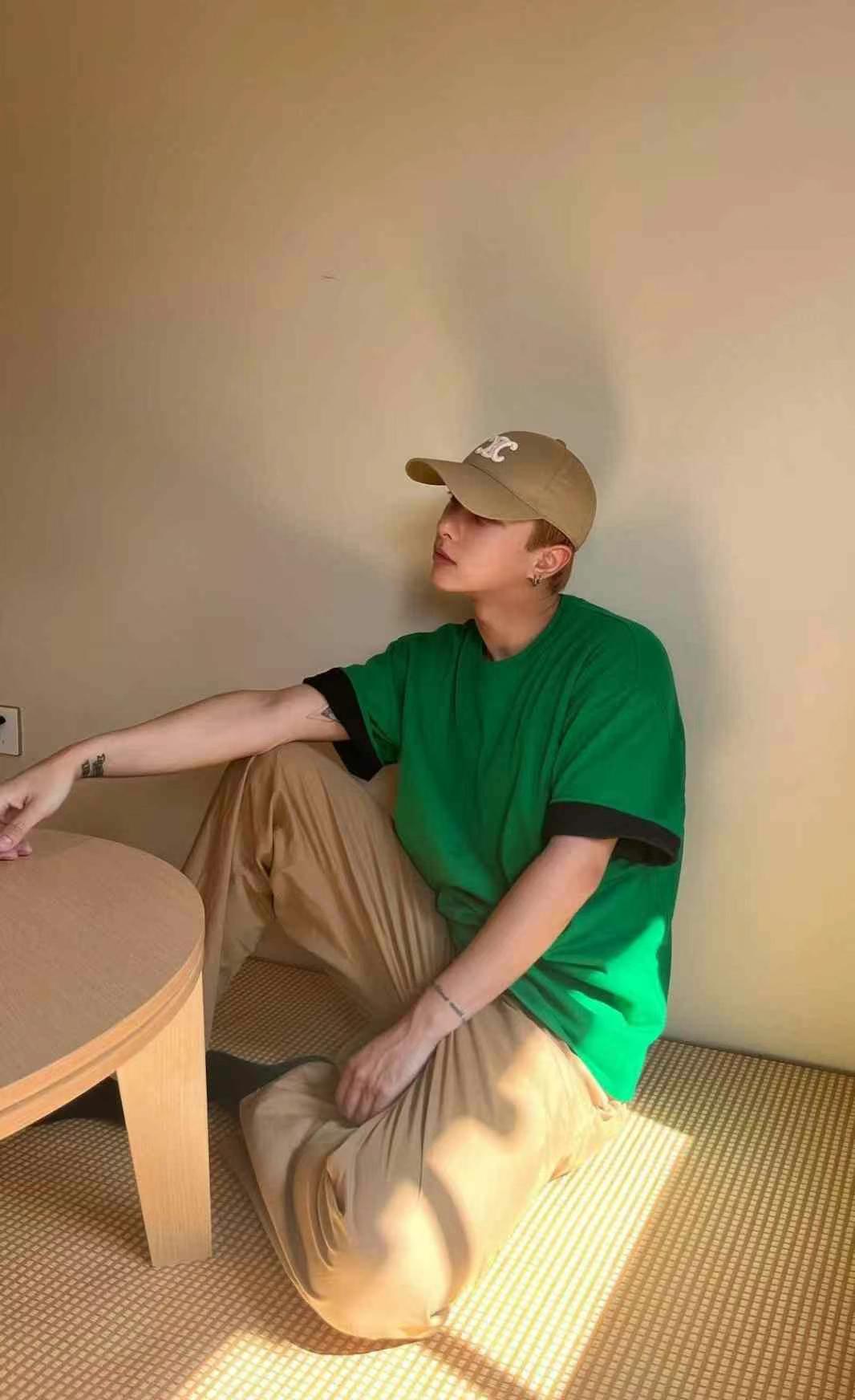 BV Color-block T-shirt Classic BV Green63439989501185112