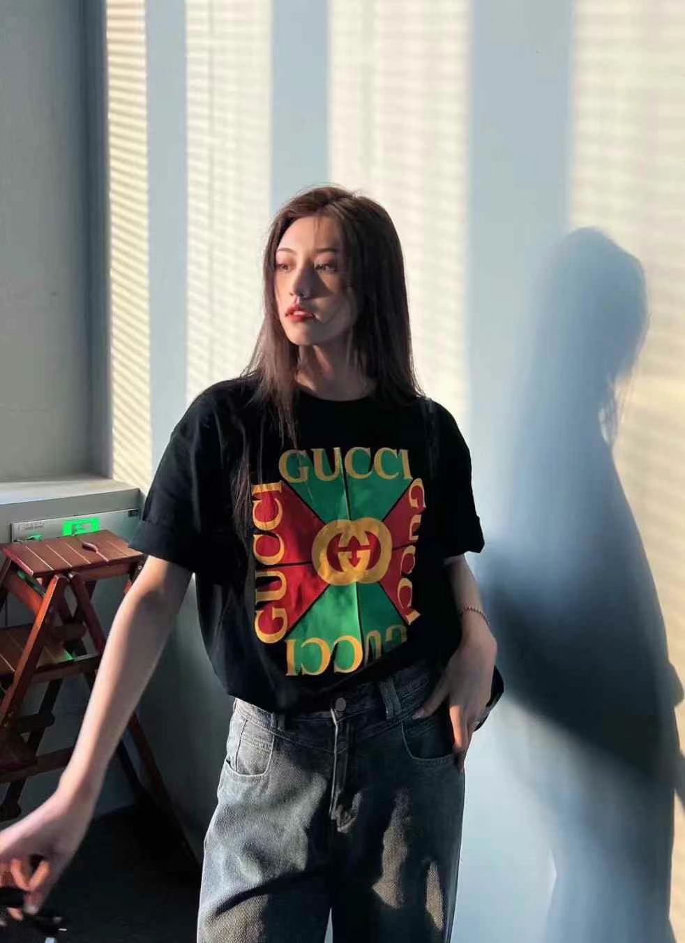 Gucci T-shirt, size XS, loose fit63439929842179111