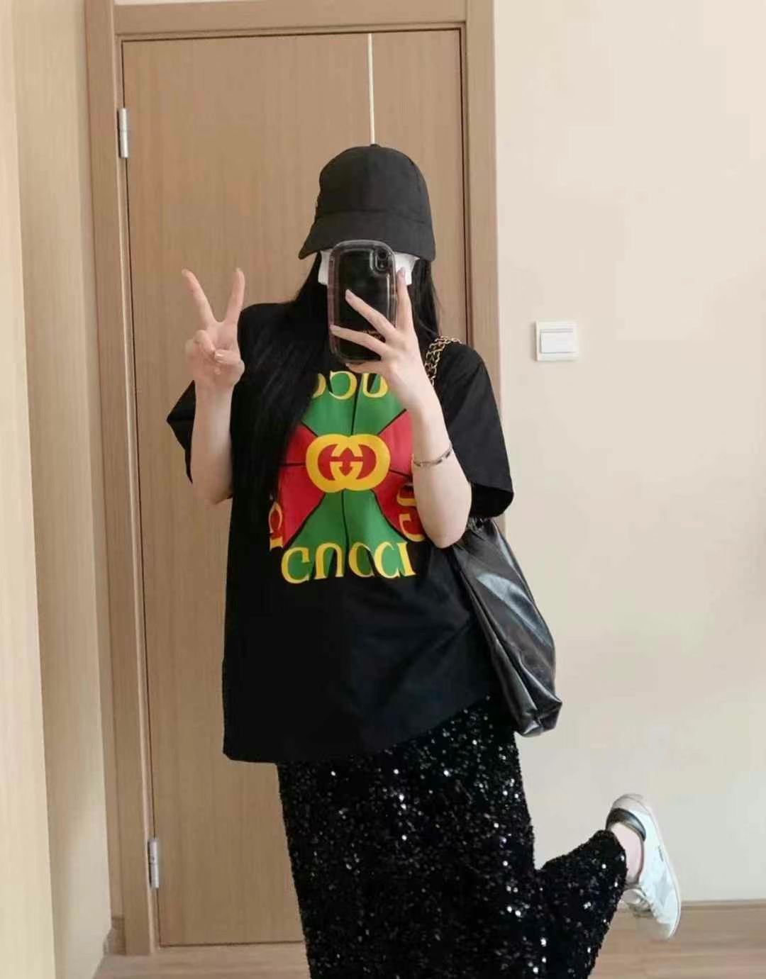 Gucci T-shirt, size XS, loose fit63439929842179114