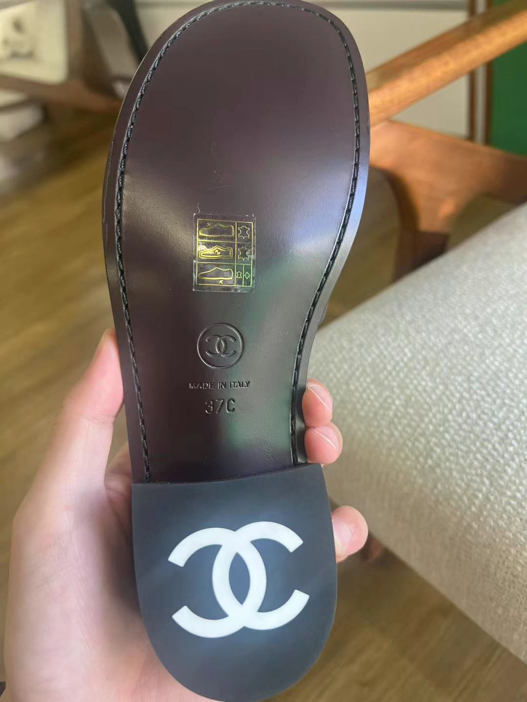 Chanel low-heeled slippers size 3763439922541186111