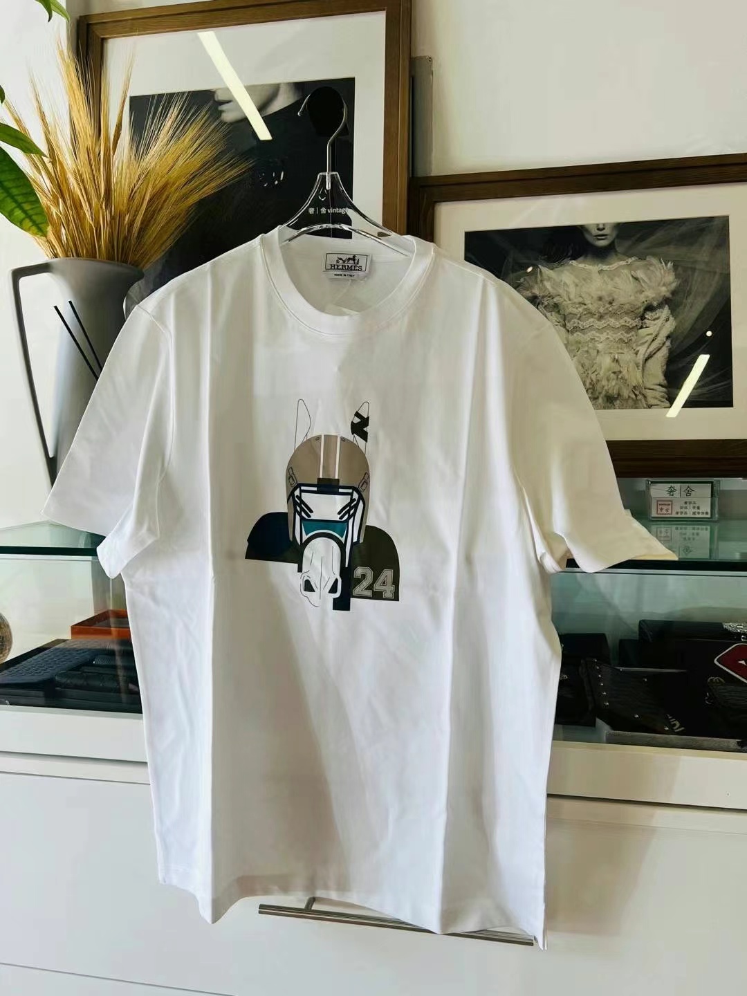 Hermes Men's T-shirt L White21 Hermes Men's T-shirt L White634403494734101121