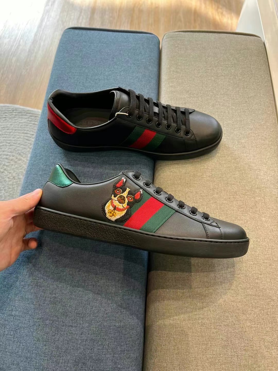 Gucci black sneakers size 4111 Gucci black sneakers size 41634403367370251111