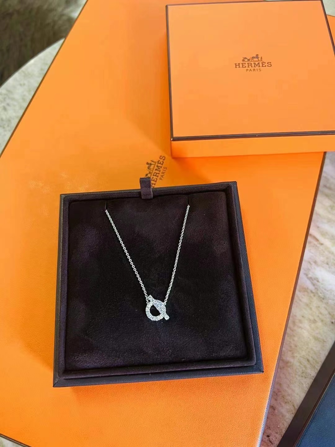 Hermès, fully diamond-encrusted, Small Q necklace7 Hermès, fully diamond-encrusted, Small Q necklace63440273770627117